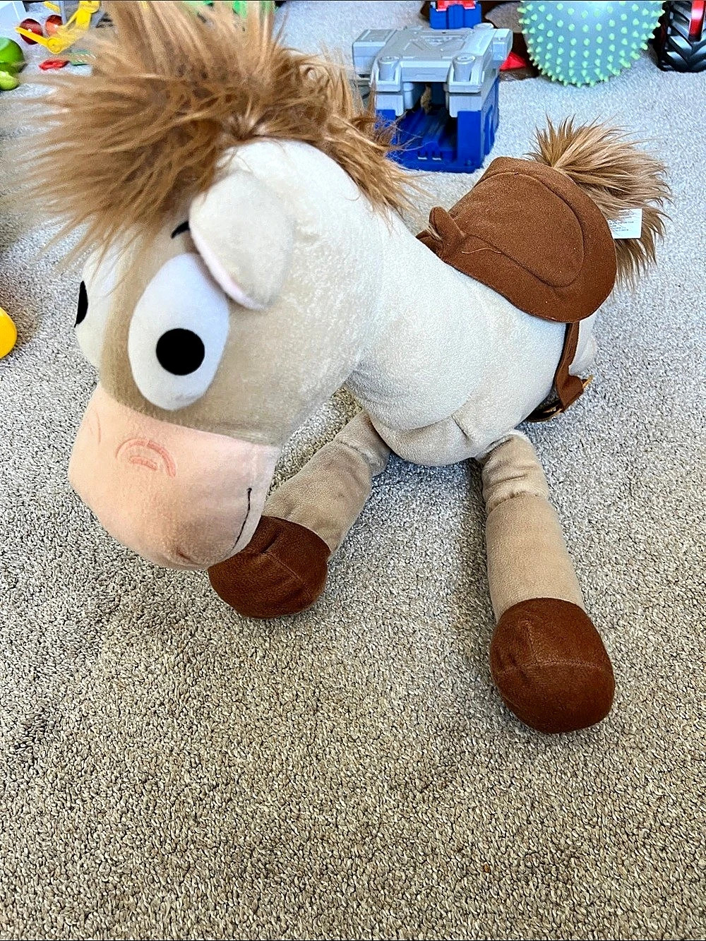 Disney Parks Toy Story Bullseye Plush Horse Brown & Beige